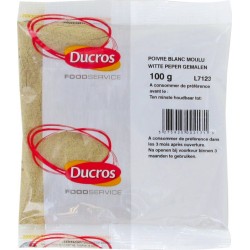 Poivre Blanc Moulu 100g Marque 3 Sachets les 3 sacs de 0g