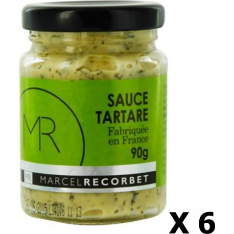 Lot 6x Sauce Tartare Fabriquée En France Mr Pot 90g les 6 unités de 0.09Kg