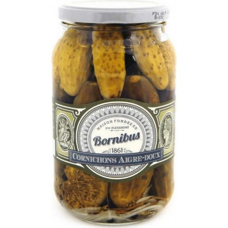 NC Gros Cornichons Aigre-doux Bocal 860g