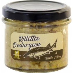 Rillettes D'esturgeon À L'huile D'olive Tartinable Salé Origine France 90g