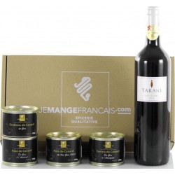 Canard Coffret Gourmand 4 Terrines De + 1 Vin Rouge Du Sud-ouest… l'unité de 2400g