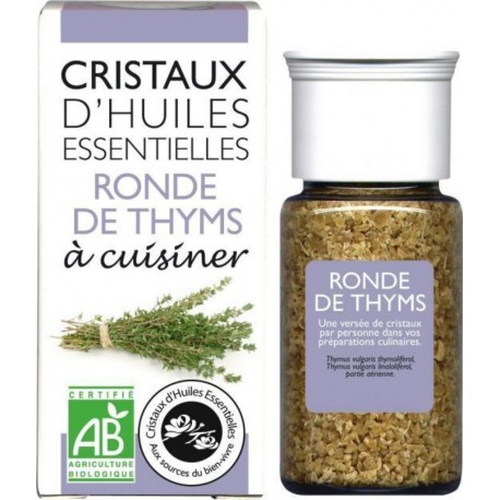 Cristaux Huile Essentielle Ronde De Thym Aromandise le pack