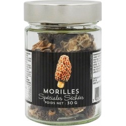 NC Morilles Spéciales Séchées Sauvages Bocal 30g