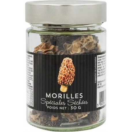 NC Morilles Spéciales Séchées Sauvages Bocal 30g