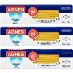 NC Pâte Linguine N°10 Agnesi les 3 boîtes de 0.5Kg