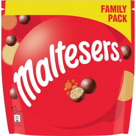 MALTESERS Bonbons chocolat au lait fourrage au lait malté 440g