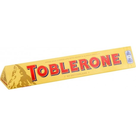 TOBLERONE Bonbons chocolat lait nougat la barre de 100g