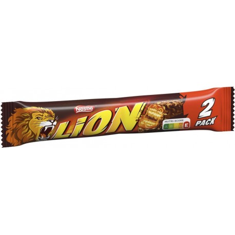 LION Barres de chocolat au lait les 2 barres de 30g