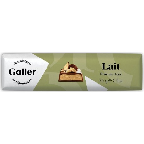 GALLER Chocolat bâton lait piémontais le bâton de 70g