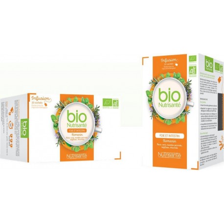 NUTRISANTE Infusion foie et intestin Bio 20 sachets