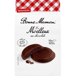 BONNE MAMAN Gâteaux Moelleux Au Chocolat Sans Huile De Palme 10 moelleux de 300g