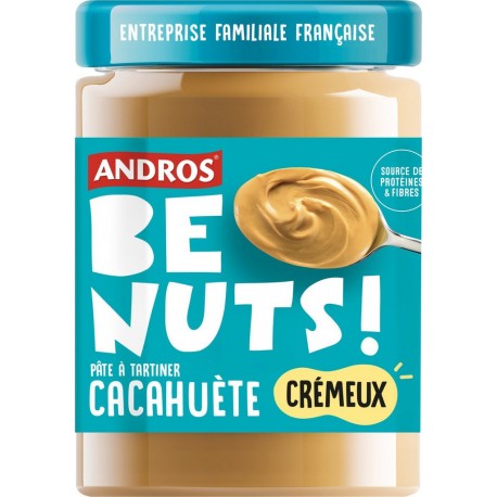 ANDROS Pâte à tartiner Cacahuète Crémeux BE NUTS 525g