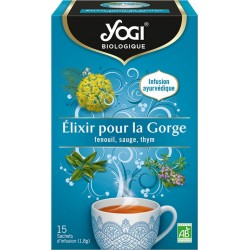 YOGI Infusion élixir pour la gorge Bio 15 sachets