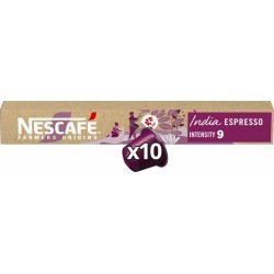 NESCAFE FARMERS ORIGINS Capsules de café India Espresso intensité 9 10 capsules