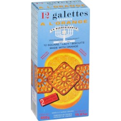 LA BIENFAISANTE Biscuits casher galettes carrées orange 12 450g