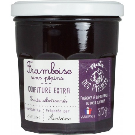 MATIN DES PYRENEES Confiture extra framboise 370g