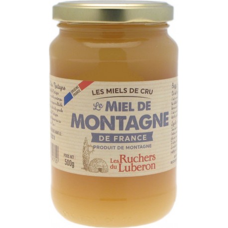 LES RUCHERS DU LUBERON Miel de montagne de France 500g