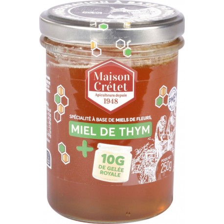 MIEL CRETET Miel de thym et gelée royale 250g