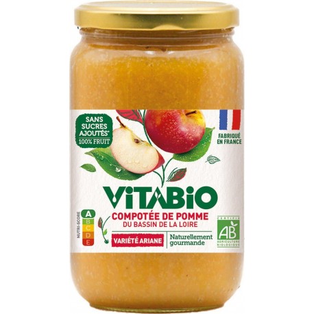 VITABIO Compotée de pomme ariane bio 700g