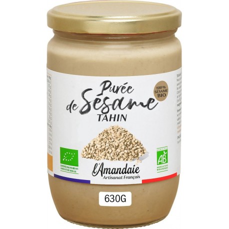 BIO AMANDAIE Purée de sésame tahin crue BIO L'AMANDAIE 630g