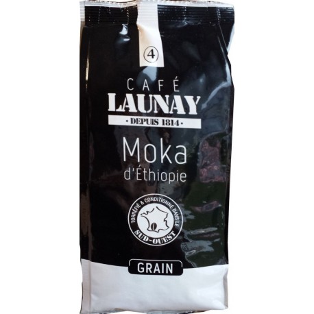 CAFE LAUNAY Café en grains Moka dEthiopie 250g