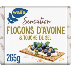 WASA Tartines croustillantes Sensation aux flocons d'avoine et touche de sel 265g