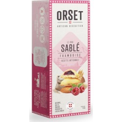 ORSET ARTISAN BISCUITIER Biscuits sablé framboise 110g