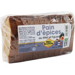 MIELS VILLENEUVE Pain d'épices miel/figues 250g