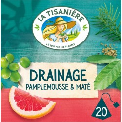 LA TISANIERE Infusion drainage pamplemousse 20 sachets