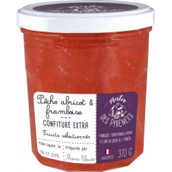 MATIN DES PYRENEES Confiture pêche abricot framboise 370g