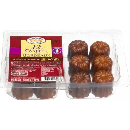 PATISSERIES HUBERT Cannelés de Bordeaux PATISSERIES D'HUBERT les 12 canelés de 15g