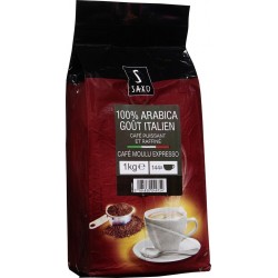 SAXO Café moulu 100% arabica goût italien le paquet d'1Kg