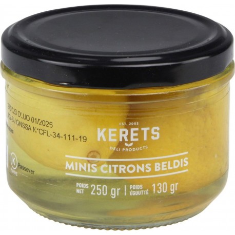 KERETS Mini citrons beldis 130g net égoutté