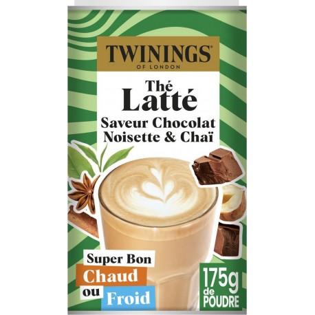 TWININGS Thé noir latté chocolat noisettes et chai 175g