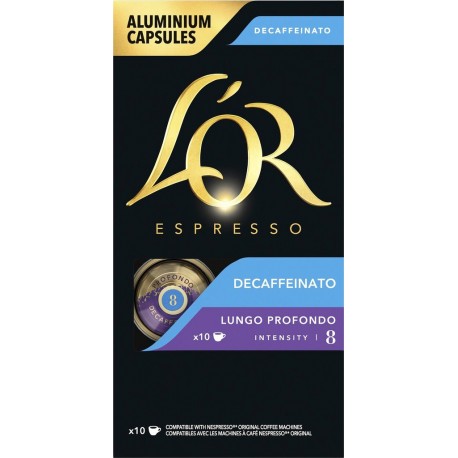 OR ESPRESSO Café capsule decaffeinato compatible machine Nespresso L' 10