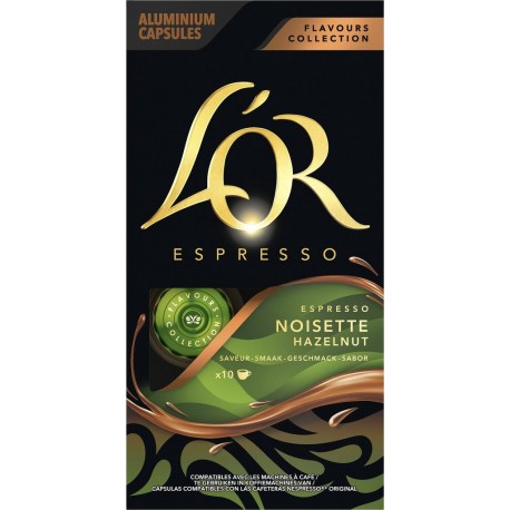 OR ESPRESSO Café capsule saveur noisette L' 10