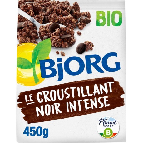 BJORG Céréales Croustillant Chocolat intense 450g