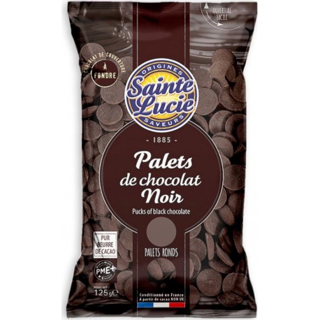 SAINTE LUCIE Palets de chocolat noir à fondre 125g