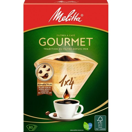 MELITTA Filtres à café gourmet 1x4 80