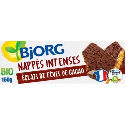 BJORG Biscuits Nappé Chocolat intense 150g