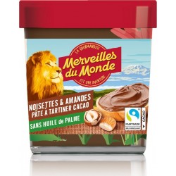 MERVEILLES Pâte à tartiner noisette et amande sans huile de palme 190g