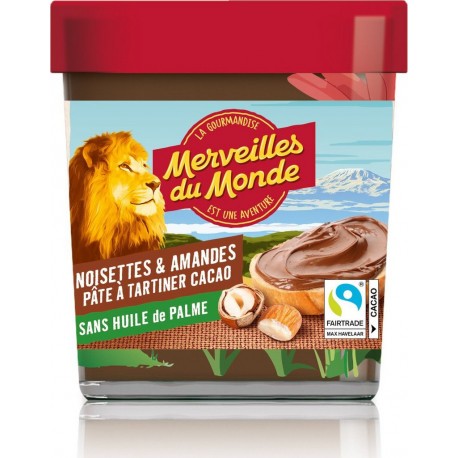 MERVEILLES Pâte à tartiner noisette et amande sans huile de palme 190g