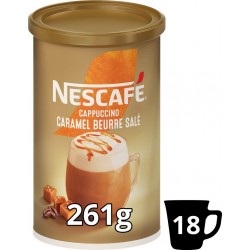 NESCAFE Cappuccino caramel beurre salé 261g