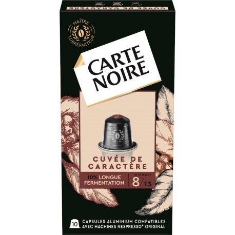 CARTE NOIRE Café Cuvée de Caratère 10% Longue Fermentation 10 capsules