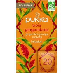 PUKKA Infusion trois gingembres bio 20 sachets