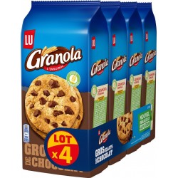 GRANOLA Cookies Extra Chocolat les 4 paquets de 184g