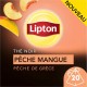 LIPTON Thé noir pêche mangue à la pêche de grêce 20 sachets