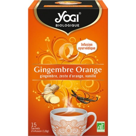 YOGI Infusion gingembre orange Bio 15 sachets