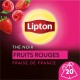 LIPTON Thé noir fruits rouges à la fraise de France 20 sachets