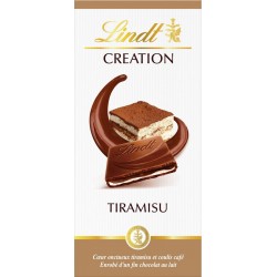 LINDT Tablette de chocolat Lait Tiramisu CREATION la tablette de 150g